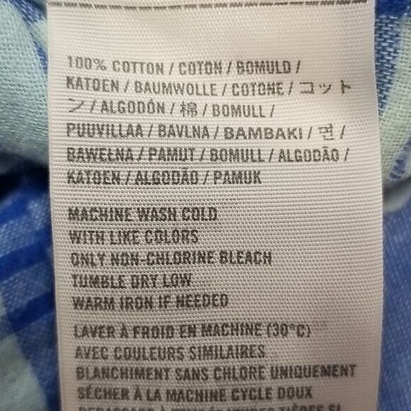 Abercrombie & Fitch Shirt Women's Small Front Button Up Plaid 100% Cotton Office - Picture 3 of 7